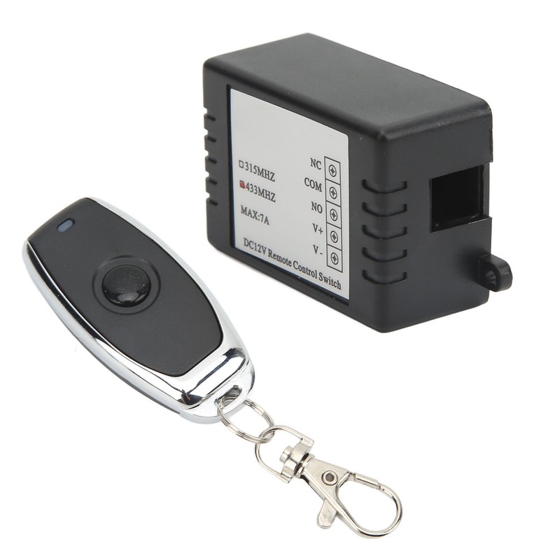 DC12V Remote Control Switch Battery Disconnect Switch Black Shell Portable