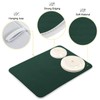 Qilmy Hunter Green Dish Drying Mats Tableware Absorption Water Mat