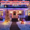 Tujoe 10 Pcs Christmas C7 Pathway Lights Outdoor Candle Lights