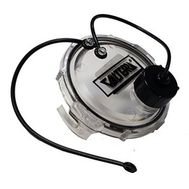 Valterra T1020-1CLRVP Waste Valve Cap - 3" with Capped 3/4" GHT, Clear, Carded