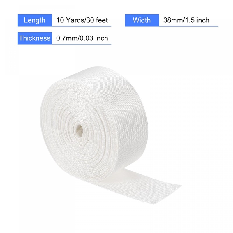 sourcing map Flat Nylon Webbing Strap 1.5 Inch 10 Yards