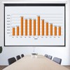SEGAWE 100" Manual Pull Down Projector Screen 16:10 HD 4K