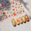 Maple Leaf Nail Stickers Fall Fox Nail Art Decals 5D