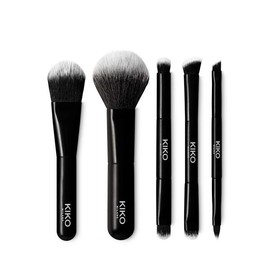 키코 밀라노 여행용 브러시 세트 전문가용 5개가 파우치 포함된 Kiko Milano Travel Brush Set for Professionals, Includes 5 Brushes with Pouch