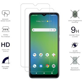 AISELAN Screen Protector for Cricket Icon 4, [2 Pcs] 9H Hardness Anti-Scratch Bubble Free Case Friendly Tempered Glass Protective Film for Cricket Icon 4