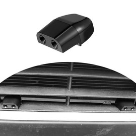 FSTURIOS 4 PCS Deer Whistles for Car, Auto Deer Warning Whistle Devices with Adhesive Tapes, Animal Alert Horn Save Deer Whistle Avoids Collision for Cars Trucks Motorcycles (Black)