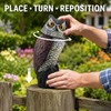 Fake Owl Decoy for Garden Yard Outdoor - Rotating Head