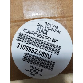 Dometic 3106992.088U AWNING SLIDE TOPPER  KIT, 90DEG WALL BRACKET BLACK