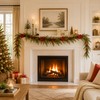 9 FT Artificial Christmas Garland, Faux Pine Greenery for Mantel