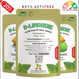 SBM D-Limonene Capsules 3000mg-Vegan Caps-Helping Fatty Liver & Cholesterol Health - 90Caps