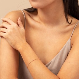 CERSLIMO Necklace Silver 925 Gold Rose Gold, Sterling Silver Choker Chain Women's Pearl Necklace without Pendant for Women Girls, Sterling Silver