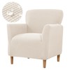 CRFATOP Stretch Mid Century Modern Armchair Slipcover 1-Piece Solid Accent