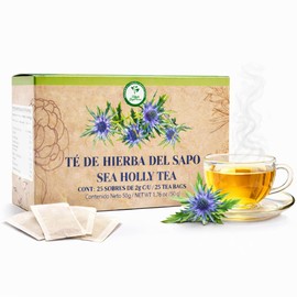 Hierba del Sapo Herbal Tea (Mexican Thistle) - 25 Tea Bags - 100% Natural Eryngium heterophyllum - Traditional Infusion Made in Mexico - Caffeine-Free, Vegan, Non-GMO - Authentic by High Supreme
