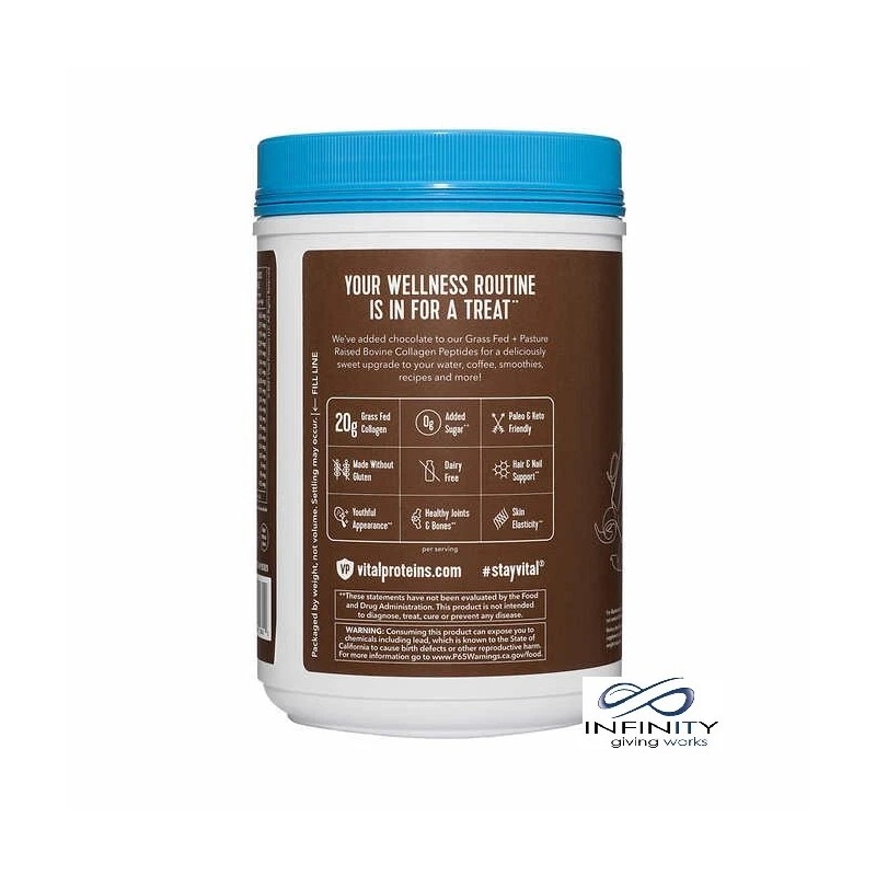 Vital Proteins Collagen Peptides Chocolate 32 oz, - Fresh