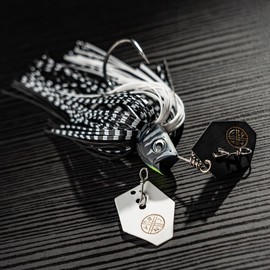 LMAB Chatterbait Multi Vibe 2.0 - Hook Size 1/0 & 5/0 - Artificial Bait for Predator Fishing, Chatterbait Pike, Pike Bait, Perch Bait, Fishing Lure Pike, Chatterbaits (Black Tiger, 1/0-10 grams)