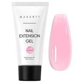 Makartt Poly Nail Gel-50ML Gel Builder-Dazzling Pink Color for Nail Extension Strengthener 3D Diy,Resistent Hard Gel Manicure Nail Art Home-Pink Flare Nail Care Nail Polish Salon Flawless:_Lovestruck-Pink