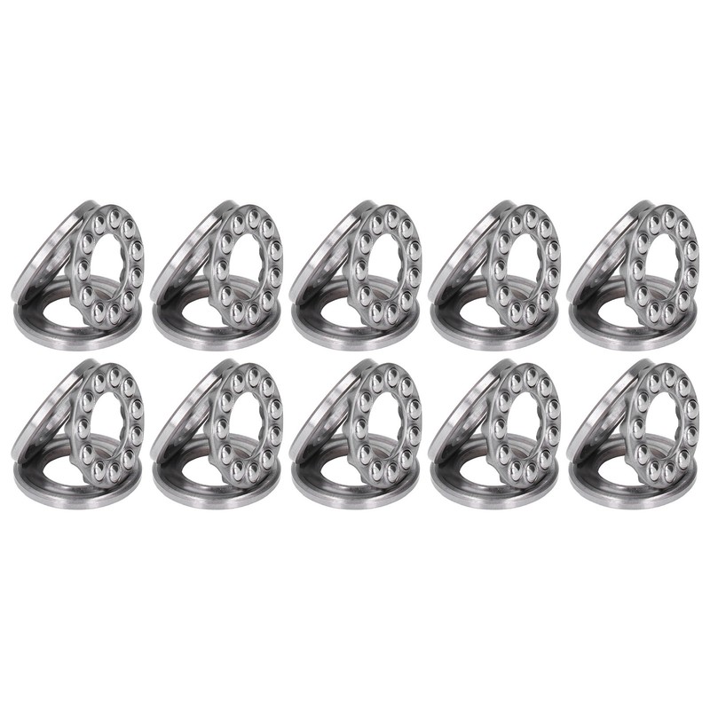 10Pcs Thrust Ball Bearing Single Direction Accessory Replacement Set Kit