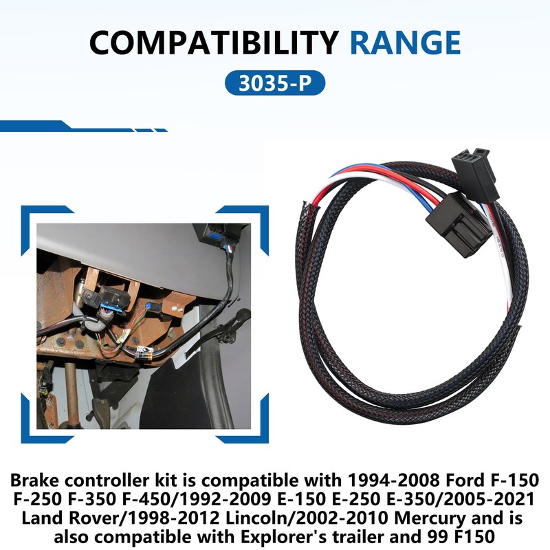 3035-P Brake Controller Line Adapter, Trailer Brake Controller Adapter Fit