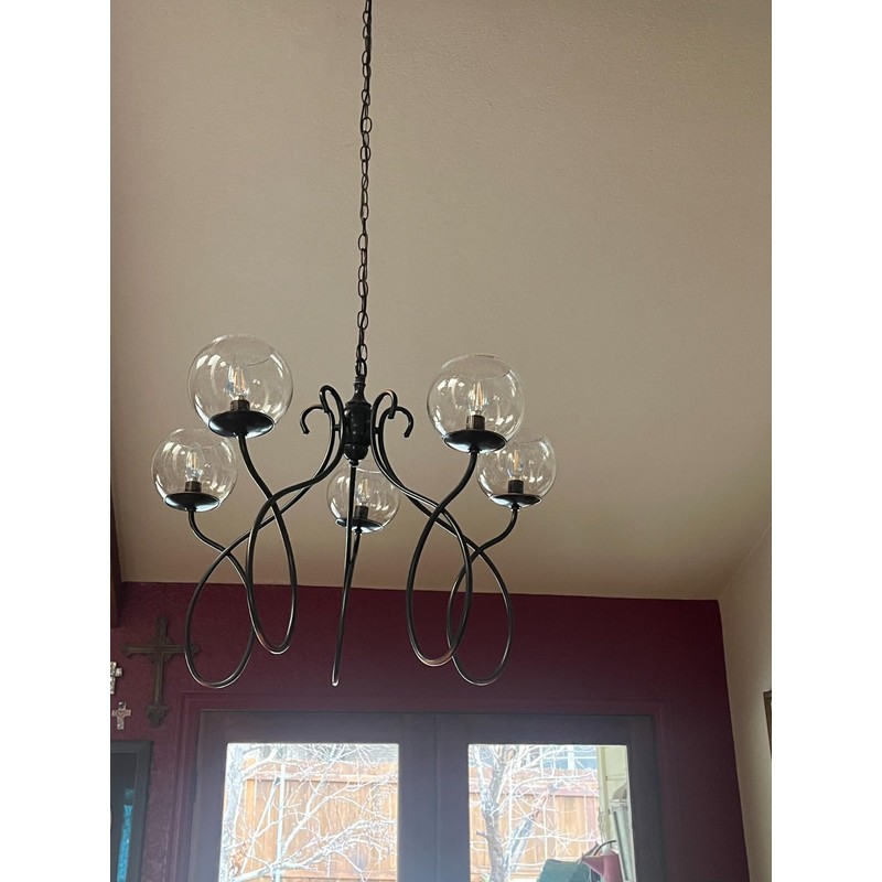 GoldSwift 3 Pack Round Sphere Glass Globes for Light Fixtures