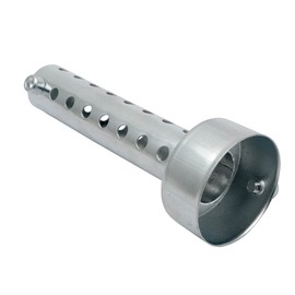 Baceyong 1 x 60 mm universal motorcycle exhaust silencer pipe, removable motorcycle exhaust silencer, silver