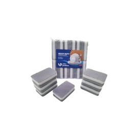 UltraPristine Non-Scratch Scrub Sponge- 12 Count, Sponges for Dishes, Sponges Kitchen Gray + White