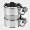 QBselecar 2 Inch (51mm) Universal Muffler Band Clamp, Stainless Steel