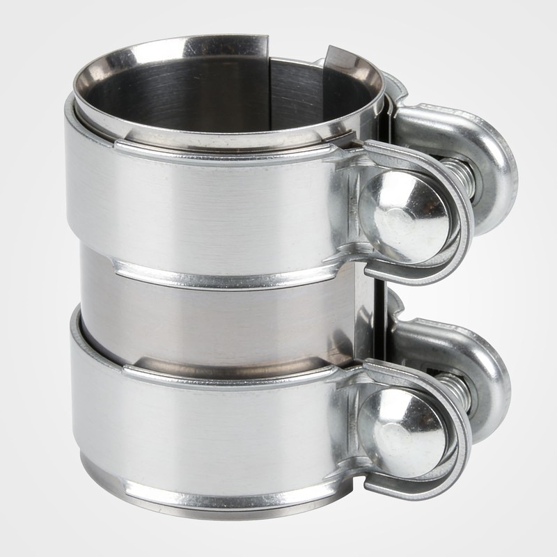 QBselecar 2 Inch (51mm) Universal Muffler Band Clamp, Stainless Steel