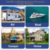 sourcing map 4 Pcs Boat Vent Cover, 5.31x5.31 Inches Plastic
