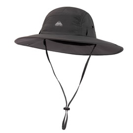 TOP-EX Large Size Women's Safari Hat, Adventure Hat, Foldable, Sunshade, Hat, Stylish, Fishing Hat, Mesh, Military Hat, 96560_dark gray, XL-2XL