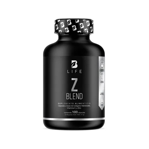 Zinc Con Colágeno Y Vitamina C De 100 Cápsulas. B