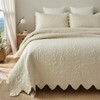 Brandream Full Size Quilt Set Cotton Beige Quilts Luxury Farmhouse