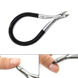 Stainless Steel Spring Cuticle Trimmer, Easy to Remove Grip and Snip Spiral Shear Dead Skin Remover Nipper Pedicure Manicure Tools for Nails
