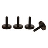PrecisionGeek Knurled Thumb Screw Black Steel M4 x 20mm DIN