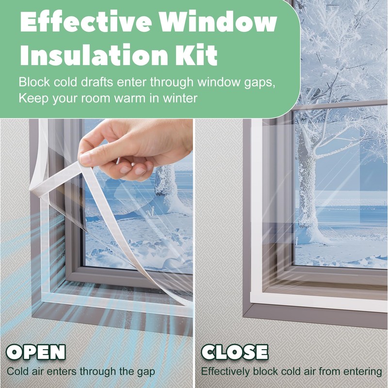 Memrita Window Insulation Kit,47'' x 63'' (120 x 160 cm)