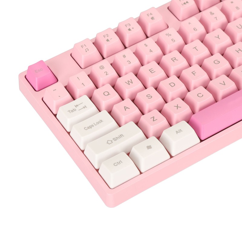 104 Keys Wired Keyboard 3 Colors Cute Gaming Keyboard USB