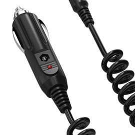 kybate 12V DC Car Power Cord Cable Compatible with Whistler Radar Detector Xtr-140 Xtr-145