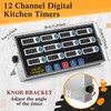 Relaxweex 2 Pcs 12 Channel Digital Kitchen Timers Commercial Kitchen