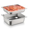 Tioncy 2 Pack Full Size Hotel Pans with Perforated Steam