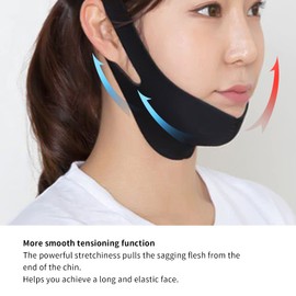Double Chin Reducer, Reusable V Line Mask, Facial Slimming Strap, Face Lifting Belt, V Shaped Slimming Face Mask, Chin Up Mask, Lifting Bandage, Neck and Chin Compression Garment Wrap