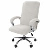 Velvet Stretch Office Chair Cover Set for Chair Protection –