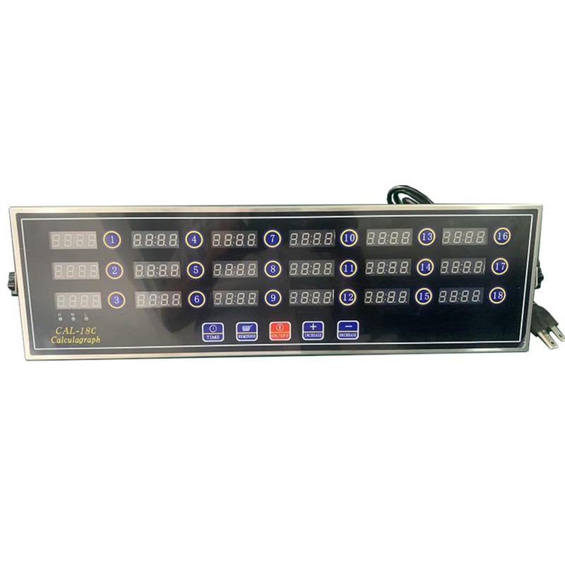 Commercial Kitchen Timer with 18 Channels, Professional LED Digital Timer