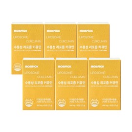 Mompick Water-Soluble Liposomal Curcumin Turmeric Powder Supplement 6 Boxes / 맘픽 수용성 리포좀 커큐민 강황 가루 영양제 6박스
