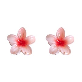 Funny Flower Hair Clips,Acrylic Acetate Claw Clip,Colorful Flower Hair Clips for Women,Pack of 2,Pink