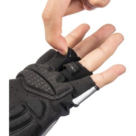 ROCKBROS Cycling Gloves Fingerless Gloves Breathable Non-Slip Shock Absorbing Cycling Gloves for Outdoor Activities Men Women S-XXL