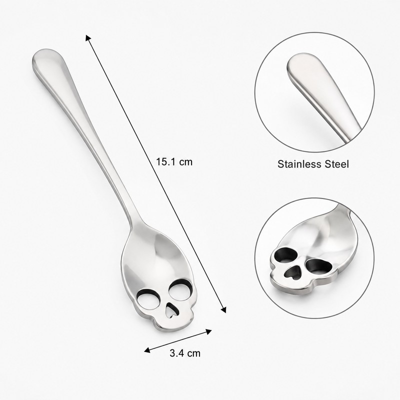 Skull Coffee Scoop for Kitchen & Tableware – Stainless Steel
