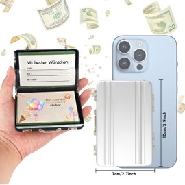 Mason Life Money Case as a Money Gift or for Vouchers - Mini Briefcase Made of Aluminium with Snap Closure for Vouchers for Weddings, Youth Initiation or Birthday