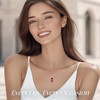 LOUISA SECRET Unique Double Heart Necklace Gifts for Wife Women,