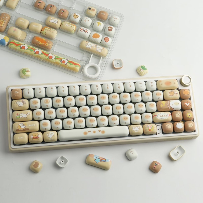 JakeTsai 137 Keys PBT Keycaps, MOG Profile Keycaps, Dye Sublimation,
