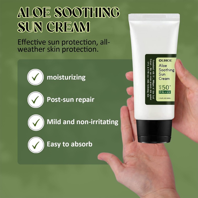 Aloe Vera Sun Cream SPF 50, Sunscreen SPF 50, Aloe
