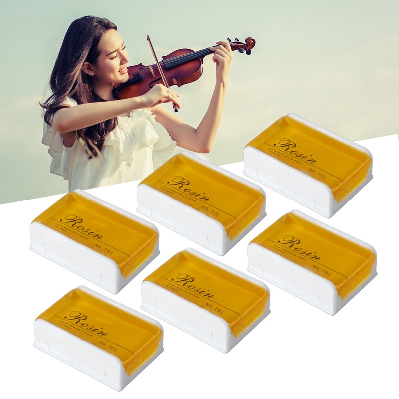 6Pcs Violin Rosin Bow String Rosin Instrument Accessory Low Dust